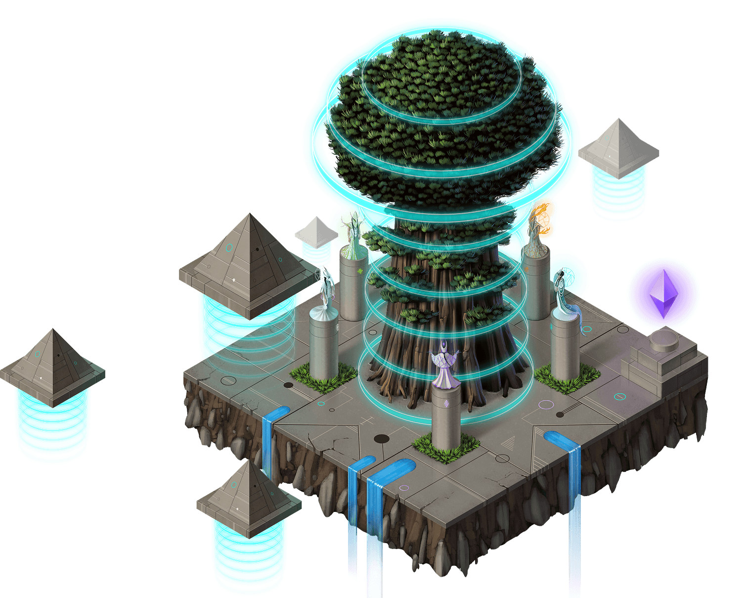 Different Trees planted